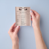 まつ毛延長責任放棄バラ赤面 チラシ (手)