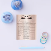 まつ毛延長責任放棄バラ赤面 チラシ (シングル)