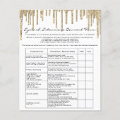 まつ毛延長責任放棄金ゴールドドリップホワイト チラシ (正面)