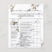 まつ毛延長責任放棄金ゴールド大理石 チラシ (正面)