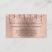 まつ毛美容師スタイリストはさみバラグリッター 名刺 (裏面)