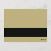 まつ毛金ゴールドウィングブラックギフト証明書券 ポストカード (裏面)