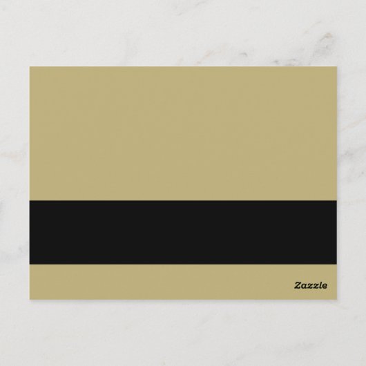 まつ毛金ゴールドウィングブラックギフト証明書券 ポストカード (裏面)