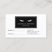 まつ毛金ゴールドグリッターサロン紹介カード 紹介カード (裏面)