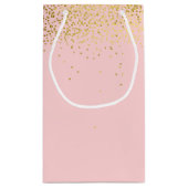 まつ毛金ゴールドグリッター スモールペーパーバッグ (裏面)