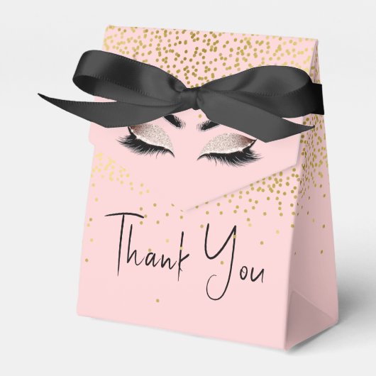 まつ毛金ゴールドグリッター フェイバーボックス (正面サイド)