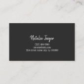 まつ毛&まつ毛マイクロブラディング、まつ毛エクステンション 名刺 (裏面)