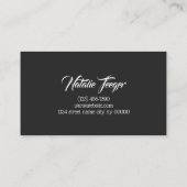 まつ毛&まつ毛マイクロブラディング、まつ毛エクステンション 名刺 (裏面)