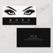 まつ毛、眉毛、マイクロブラディング、 名刺 (正面/裏面)