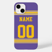 ～までの面積を持つフットボールカスタマイズジャージー Case-Mate iPhoneケース (裏面)