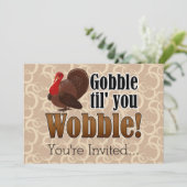まで動揺のおもしろいな感謝祭の夕食がつがつむさぼって下さい 招待状 (スタンド正面)