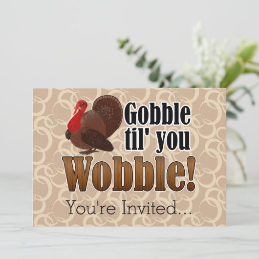 まで動揺のおもしろいな感謝祭の夕食がつがつむさぼって下さい 招待状 (スタンド正面)