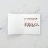 「まで動揺の感謝祭カードがつがつむさぼって下さい シーズンカード (内部)