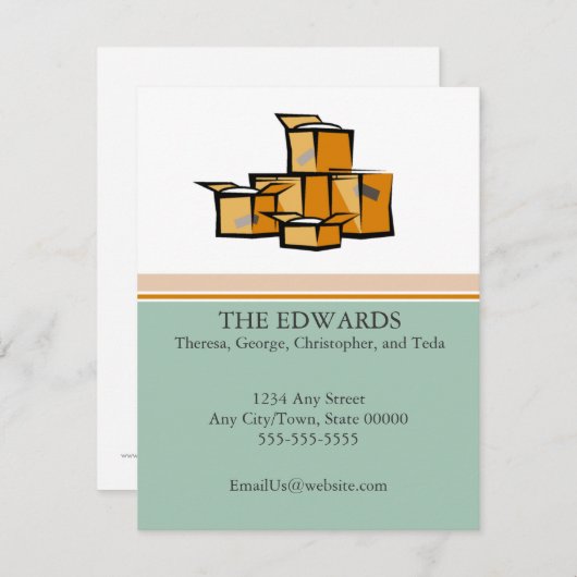 まとまった動きの発表 案内状 (正面/裏面)