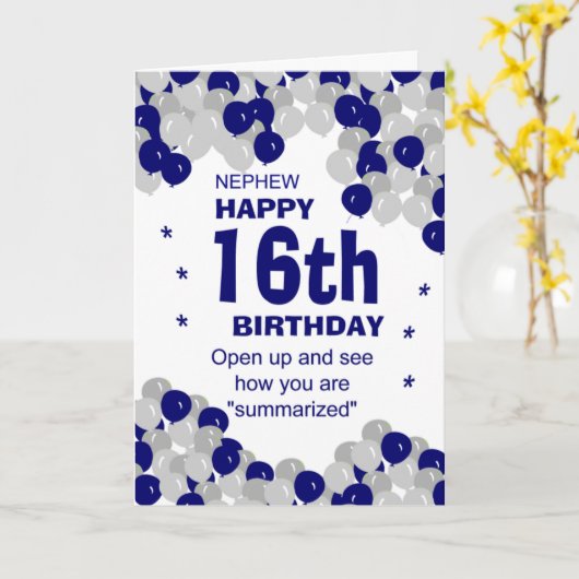 まとまった誕生日の甥 カード (黄色い花)