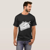 まな板に置かれたマグロ Tシャツ (正面フル)