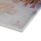 まな板のガラス西部の牛 カッティングボード (角)