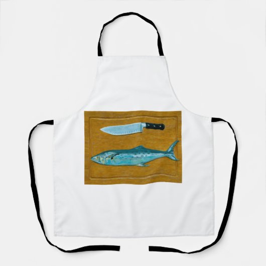 まな板のサバ エプロン (正面)