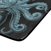 まな板のティール(緑がかった色)のタコ カッティングボード (角)