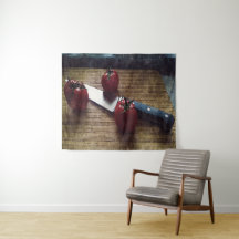 まな板の上に赤いトマトが3個