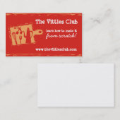 まな板の炊事用具のシェフの名刺 名刺 (正面/裏面)