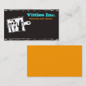 まな板の炊事用具のシェフの名刺 名刺 (正面/裏面)