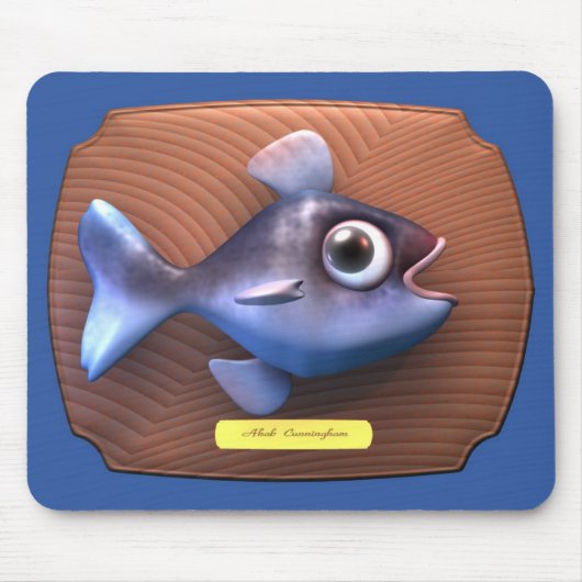 まな板の魚 マウスパッド (正面)