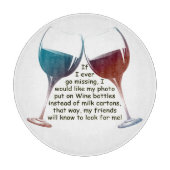 まな板を言うおもしろいのワイン カッティングボード (正面)