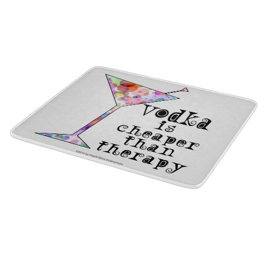 まな板、ウォッカはセラピーのバーより安いです カッティングボード (角)