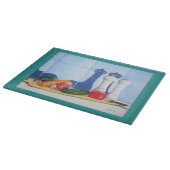 まな絵画い板の上の静物野菜 カッティングボード (角)