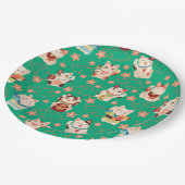 まねきねこ ラッキーキャット ペーパープレート (アングル)