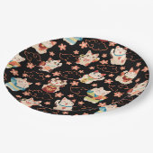 まねきねこ ラッキーキャット ペーパープレート (アングル)