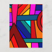 まばたきおよびスマイルを使って! (パターンデザインの) ~ ポストカード (正面)