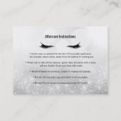 まばたきが友人のアフターケアの指示シルバーを参照 紹介カード (裏面)