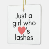 まばたきが大好きな女の子 セラミックオーナメント (左)