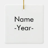 まばたきが大好きな女の子 セラミックオーナメント (裏面)