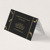 まばたきの多いサロンホワイト/ブラックアフターケア 名刺 (裏面)