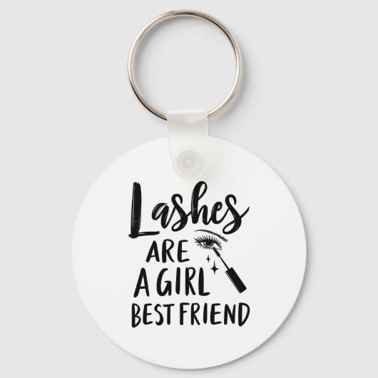 まばたきは女の子の最高の友メイク キーホルダー (正面)