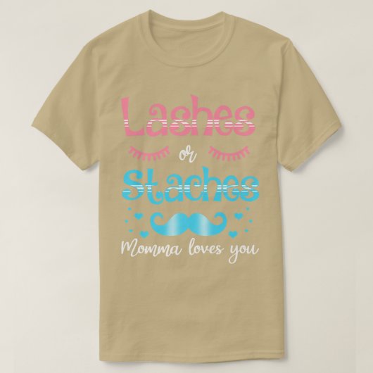 まばたきやスタッシュママ愛する性別 Tシャツ (デザイン正面)