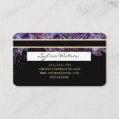 まばたきトレンディーフローラクレジットカードウォーター色 名刺 (裏面)