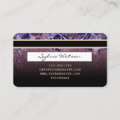 まばたきトレンディーフローラクレジットカードウォーター色 名刺 (裏面)