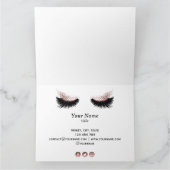 まばたきバラ金ゴールドメイクアップアーティスト カード (内部)