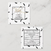 まばたきパターン後の多気にくの スクエア名刺 (正面/裏面)