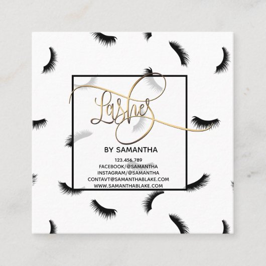 まばたきパターン後の多気にくの スクエア名刺 (正面)