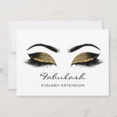 まばたきブラウンズホワイトメイクアップアーティスト証明書贈り物 (裏面)