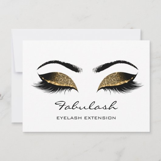 まばたきブラウンズホワイトメイクアップアーティスト証明書贈り物 (裏面)