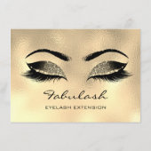 まばたきブラウンズワックスメイクアップアーティスト証明書贈り物 (裏面)