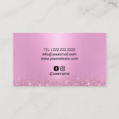 まばたきブロウズメイクアップアーティストピガーリーンクサロン 名刺 (裏面)