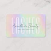 まばたきブロウズメイクアーティストホログラフィーモダン 名刺 (正面)