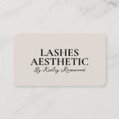 まばたきメイクアップアーティスト美学サンドモノグラム 名刺 (正面)